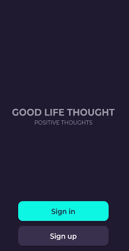 Android application Positive Thoughts screenshort