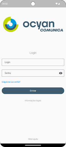Android application Ocyan Comunica screenshort
