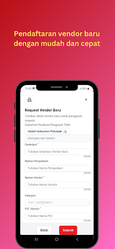 iSupplier Lite (Public) Screen 2