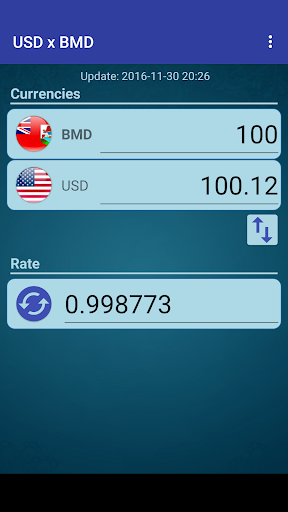US Dollar to Bermudian Dollar Screen 2