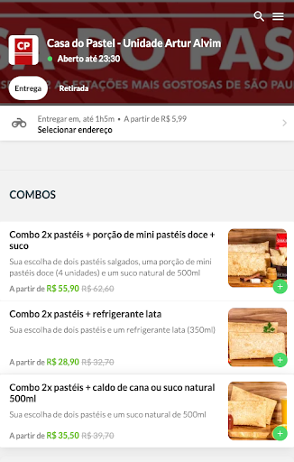 Casa Do Pastel Delivery Screen 2