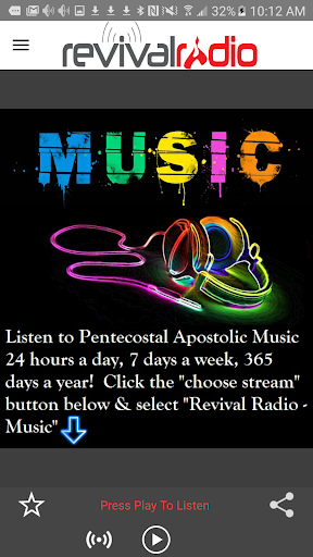 Android application Revival Radio screenshort
