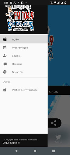 Rádio Som das Águas de Jussiap Screen 3