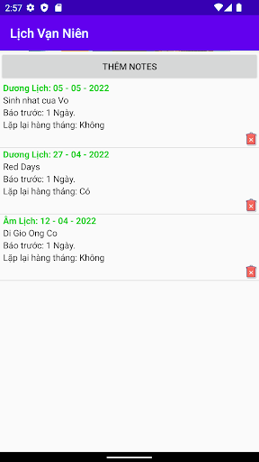 Lịch Vạn Niên Plus Screen 2