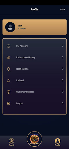 ADragon Loyalty App Screen 2