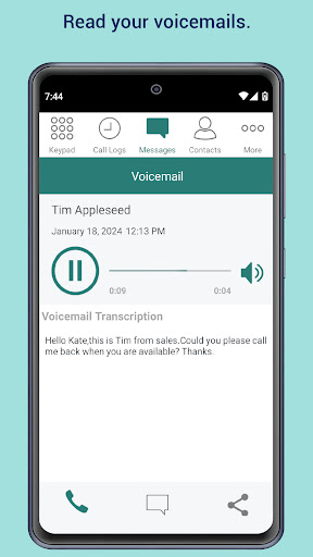eVoice — Business Phone Line Screen 3