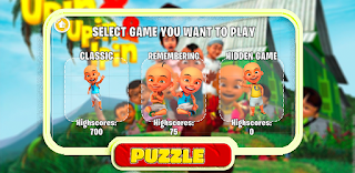 Upin Ipin puzzle- Cartoon - Screenshot 1