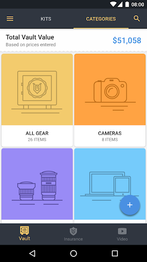 MyGearVault Screen 2