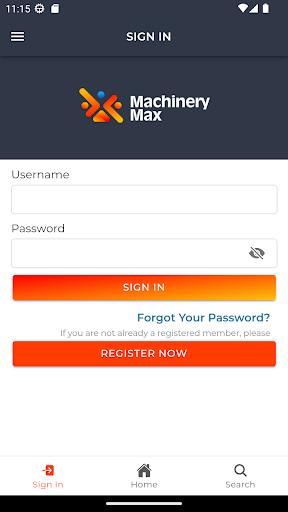 MachineryMax Screen 2