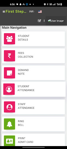 First Step Play school:Admin Screen 2