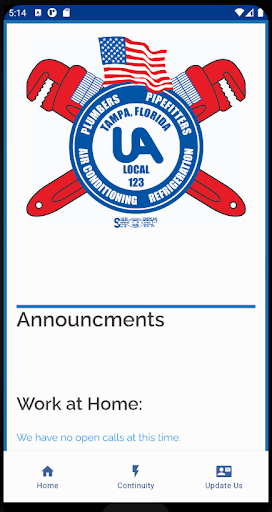 Android application Tampa UA screenshort