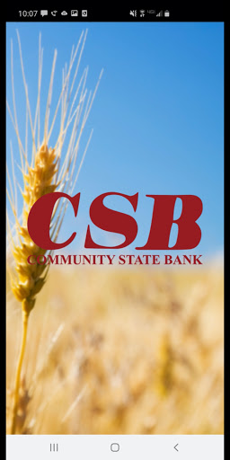 Android application Community State Bank Mobile screenshort