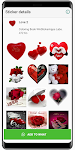 screenshot of WASticker love stickers for WA