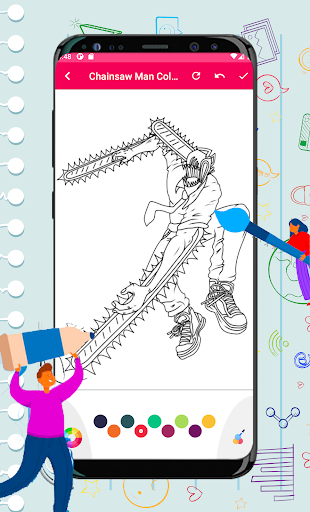 Chainsaw Man Coloring Book