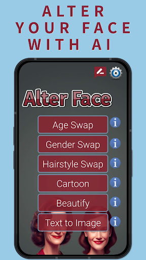 Android application Alter Face - Old and Young screenshort