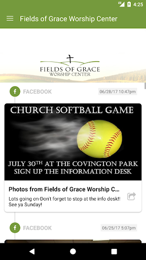 Fields of Grace Worship Center Screen 2