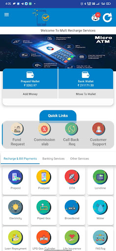 Multi Recharge Services Screen 3