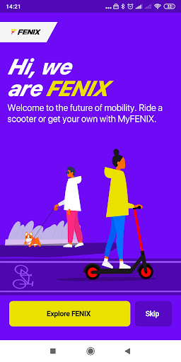 FENIX Mobility & Deliveries Screen 2