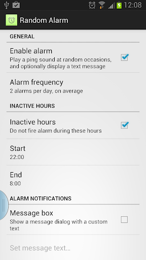 Random Alarm Screenshot 1 - AppWisp.com