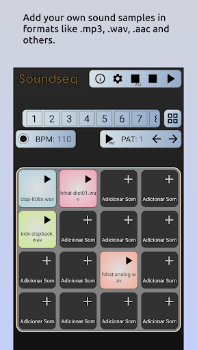 Android application Soundseq Drumpad screenshort