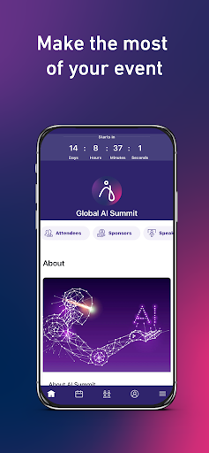 Android application Global AI Summit screenshort