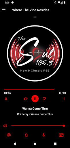 Android application The Soul 105.3 screenshort