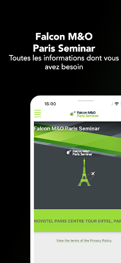 Android application Falcon M&O Paris 2023 screenshort