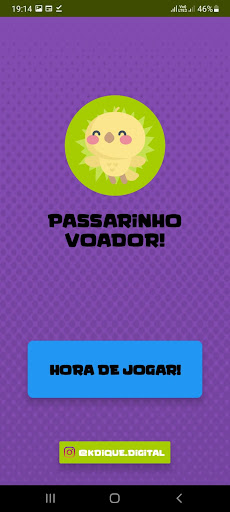 Android application Passarinho voador screenshort