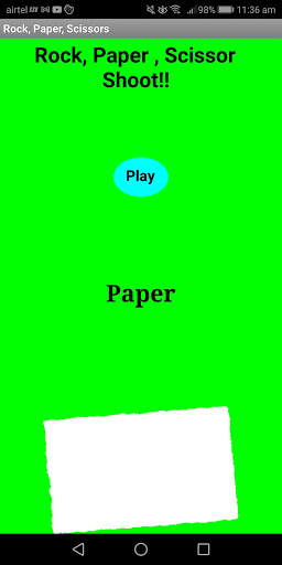 Rock Paper Scissor Shoot