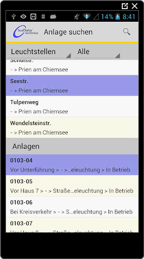 luxData.mobileApp PUBLIC Screen 2