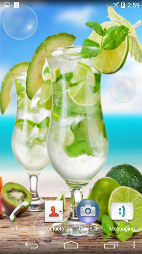 Android application Fresh Summer Cocktails LWP screenshort