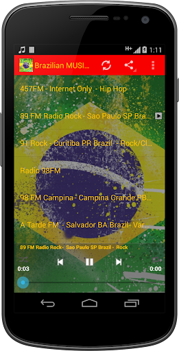 Android application Brazilian MUSIC Radio screenshort