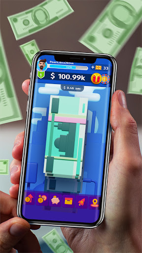 Money cash clicker Mod + Apk(Unlimited Money/Cash) screenshots 1