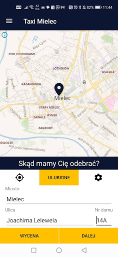 Taxi Mielec Screen 2