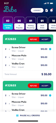 Bibe Tenders Screen 2