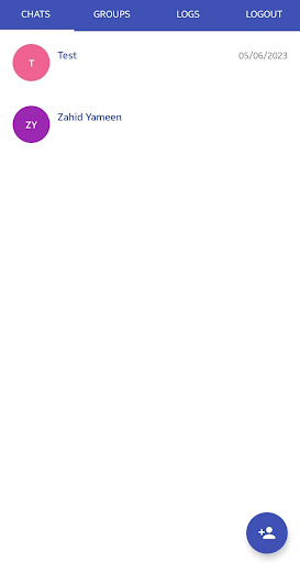 Android application Raj chat screenshort