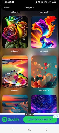 Android application Wallpaper ku screenshort
