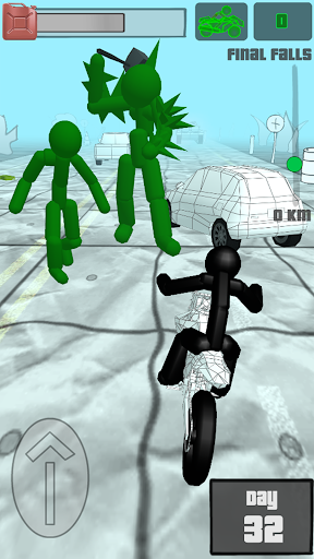 Stickman Zombie: Moto Racing Screen 2