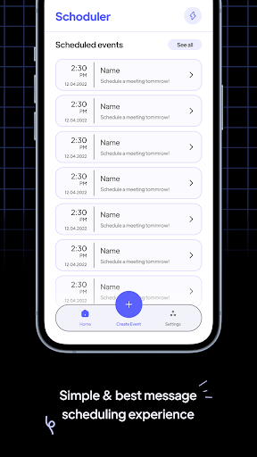Schoduler - Message Scheduler Screen 2