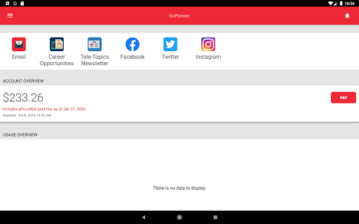 Screenshot of GoPioneer