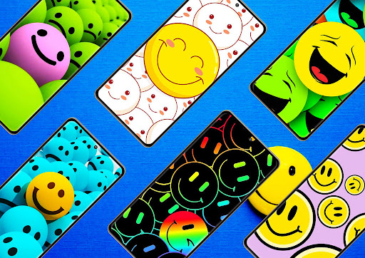Preppy Smiley Face Wallpaper Screen 3