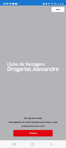 Android application CashBack Drogarias Alexandre screenshort