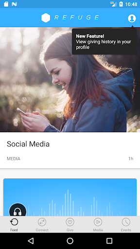 Android application Refuge Official screenshort