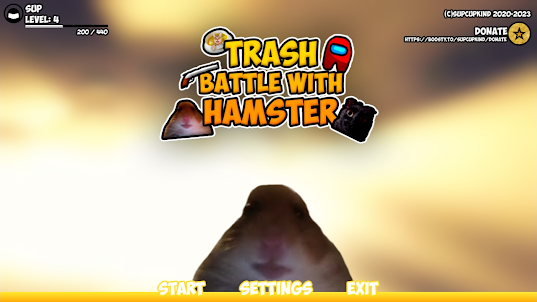 Trash Battle with Hamster