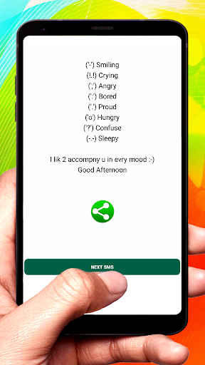 Good Afternoon SMS Message Screen 3
