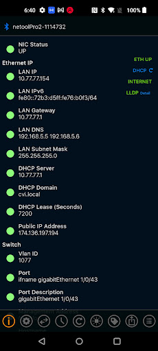 Android application netool.io Pro2 screenshort