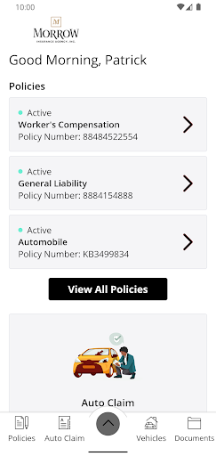 Morrow Insurance Online Screen 2