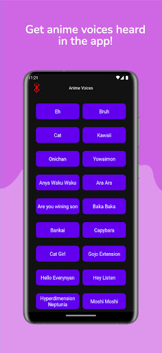 Android application Anime Voices - Your Soundboard screenshort