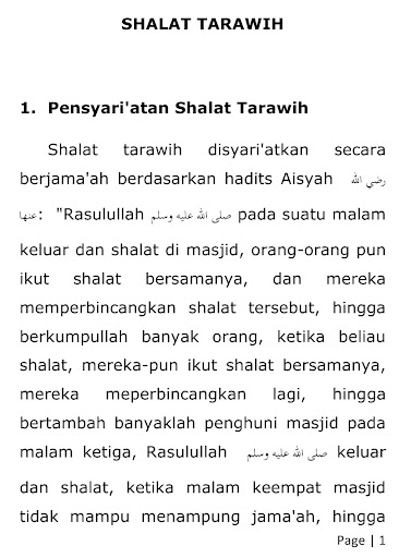 Tarawih, Itikaf Lailatul Qadar Screen 3