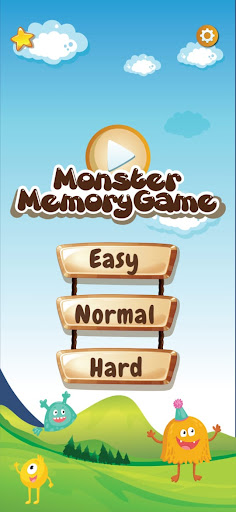 Android application Monster memory game screenshort